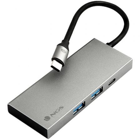 art_ngs-hub20wonderdock420pro_1.jpg Docking USB Tipo-C NGS WonderDock4 Pro/ 2xUSB/ 1xUSB Tipo-C DP/ 1xHDMI 4K/ Gris - Imagen 1
