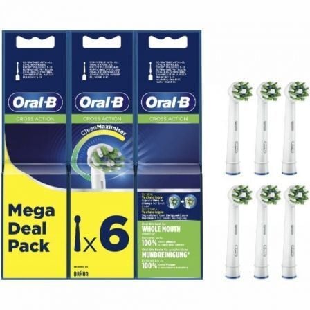 art_orab-pae-cab20pro20ca206u_1.jpg Cabezal de Recambio para cepillo Oral-B Pro Cross Action/ Pack 6 uds - Imagen 1