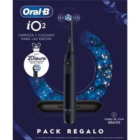 art_orab-pae20cep20io202202re20bk_1.jpg Cepillo Dental Braun Oral-B iO 2/ Incluye 2 Recambios/ Negro - Imagen 1
