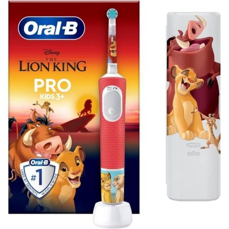 art_orab-pae20cep20pkd3p20rl201r_1.jpg Cepillo Dental Oral-B Pro Kids 3 Rey León/ Incluye 1 Recambio y Funda - Imagen 1
