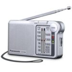 Radio Portátil Panasonic RF-P150D/ con Batería/ a Pilas/ Plateada