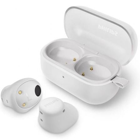 art_phil-aur20tat214920wh_1.jpg Auriculares Bluetooth Philips TAT2149 con estuche de carga/ Autonomía 6h/ Blancos - Imagen 1