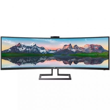art_phil-m20499p9h_1.jpg Monitor Profesional Ultrapanorámico Curvo Philips 499P9H 48.8"/ Dual QHD/ Webcam/ Multimedia/ Regulable en altura/ Negro - Imagen 1