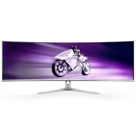 art_phil-m2049m2c8900l_1.jpg Monitor Gaming Ultrapanorámico Curvo Philips Evnia 8000 49M2C8900L 49"/ Dual QHD/ 0.03ms/ 144Hz/ QD-OLED/ Multimedia/ Blanco - Imagen 1