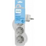 Regleta con Interruptor Philips CHP2134W/12/ 3 Tomas de corriente/ Cable 1.5m/ Blanco