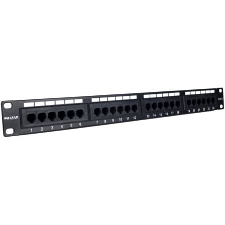 art_phk-patch20pu202420_1.jpg Patch Panel Phasak PU 2420/ 24 Puertos/ Cat.6/ Altura 1U - Imagen 1