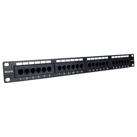 art_phk-patch20pu202971_1.jpg Patch Panel Phasak PU 2971/ 24 Puertos/ Cat.6A/ Altura 1U - Imagen 1
