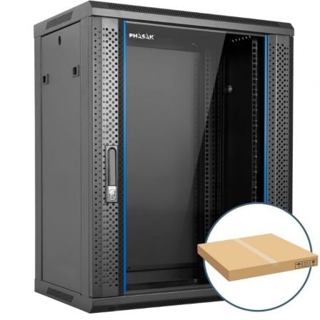 art_phk-rack20pho202216d_1.jpg Armario Rack Mural Desmontado Phasak PHO 2216D/ 19"/ Altura 16U - Imagen 1