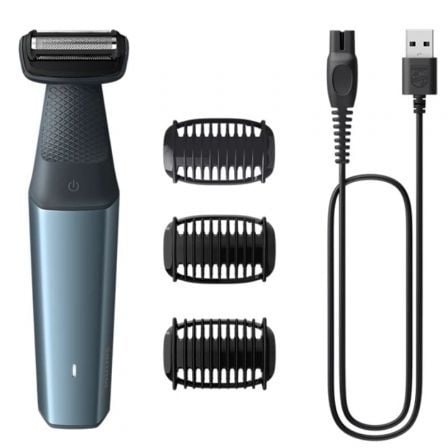 art_phpae-afe20bg3027_1.jpg Afeitadora Philips Bodygroom Series 3000 BG3027/ con Batería/ 3 Accesorios - Imagen 1