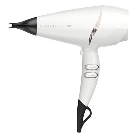 art_rem-pae-sec20supercr20p2022_1.jpg Secador Remington SuperCare Pro 2200 AC7200W/ 2200W/ Iónico/ Blanco - Imagen 1