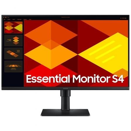 art_sam-m20s24d402gau_1.jpg Monitor Profesional Samsung Essential Monitor S4 S40GD S24D402GAU/ 24"/ Full HD/ Regulable en altura/ Negro - Imagen 1