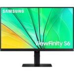 Monitor Profesional Samsung ViewFinity S6 S24D600EAU 24"/ QHD/ Regulable en altura/ Negro