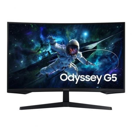 art_sam-m20s27cg554eu_1.jpg Monitor Gaming Curvo Samsung Odyssey G5 S27CG554EU 27"/ QHD/ 1ms/ 165Hz/ VA/ Negro - Imagen 1