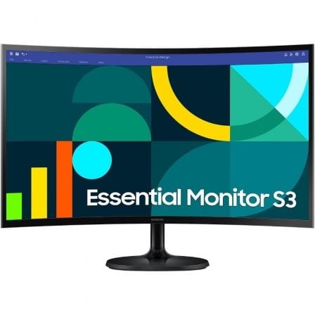 art_sam-m20s27d360gau_1.jpg Monitor Profesional Curvo Samsung Essential Monitor S3 S36GD S27D360GAU/ 27"/ Full HD/ Negro - Imagen 1