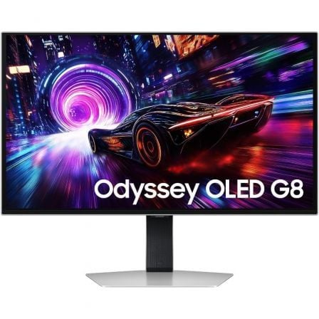 art_sam-m20s27fg812su_1.jpg Monitor Gaming Samsung Odyssey OLED G8 G81SF S27FG812SU 27"/ 4K/ 0.03ms/ 240Hz/ QD-OLED/ Multimedia/ Regulable en altura/ Plata - Imagen 1
