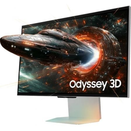 art_sam-m20s27fg904xu_1.jpg Monitor Gaming Samsung Odyssey 3D G90XF S27FG904XU 27"/ 4K/ 1ms/ 165Hz/ 3D/ Multimedia/ Regulable en altura/ Plata - Imagen 1
