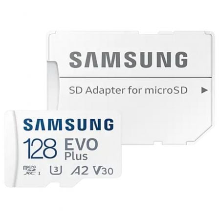 art_sam-microsd20evo20p20202320128gb_1.jpg Tarjeta de Memoria Samsung EVO Plus 2023 128GB microSD XC con Adaptador/ Clase 10/ 160MBs - Imagen 1