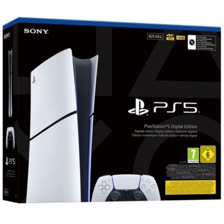 art_sony-ps520slim20digital_1.jpg Consola Sony Playstation 5 - PS5 Slim Digital 825GB/ Incluye Mando Dual Sense/ Chassis E - Imagen 1