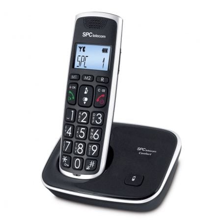 art_spc-dect207608_1.jpg Teléfono Inalámbrico SPC Telecom 7608/ Negro - Imagen 1