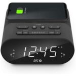 Despertador SPC Frodi QI/ Radio FM/ Base de carga Inalámbrica