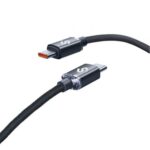 Cable USB 2.0 Tipo-C Subblim Optimus/ USB Tipo-C Macho - USB Tipo-C Macho/ Hasta 60W/ 480Mbps/ 2m/ Negro
