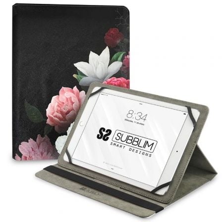 art_sub-funda20cut-4tc011_1.jpg Funda Subblim Trendy Case Rosas para Tablet de 9.6"-11" - Imagen 1