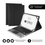 Funda con Teclado Subblim Keytab Pro Bluetooth Touchpad para Tablets de 9.6"-10.8"/ Negra