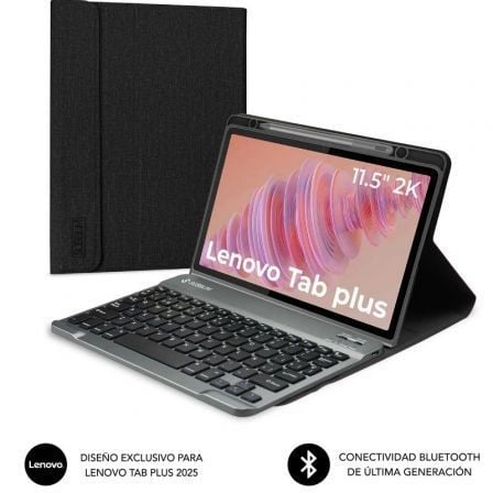 art_sub-funda20kt3-btl330_1.jpg Funda con Teclado Subblim Keytab Pro BT Lenovo Tab 2025 11.5"/ Negra - Imagen 1