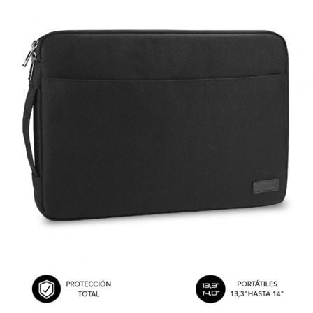 art_sub-funda20ls-0ps0001_1.jpg Funda Subblim Urban Laptop Sleeve para Portátiles hasta 14"/ Negra - Imagen 1