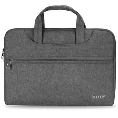 art_sub-mal20ls-1bs0101_1.jpg Maletín Subblim Business Laptop Sleeve para Portátiles hasta 15.6"/ Cinta para Trolley/ Gris - Imagen 1