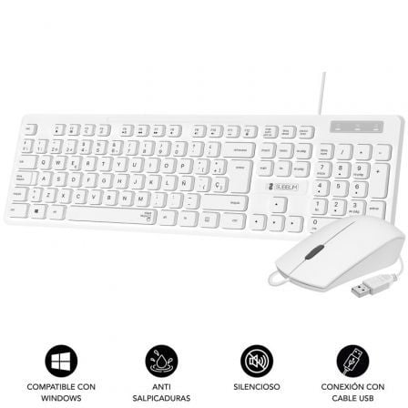 art_sub-tec20combo20bus20slim20wh_1.jpg Teclado y Ratón Subblim Combo Business Slim Silencioso/ Blanco - Imagen 1