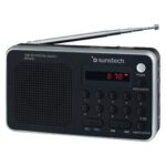Radio Portátil Sunstech RPD32SL/ con Batería/ Negra y Plateada