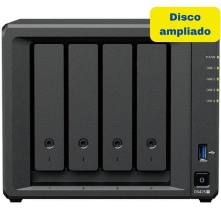 art_syn-nas20ds42520plus208tb_1.jpg NAS Synology Diskstation DS425+/ 4 Bahías 3.5"- 2.5"/ 2GB DDR4/ 8TB/ Formato Torre - Imagen 1