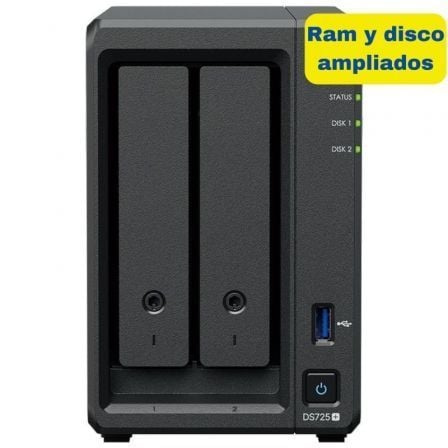 art_syn-nas20ds72520plus208gb208tb_1.jpg NAS Synology Diskstation DS725+/ 2 Bahías 3.5"- 2.5"/ 8GB DDR4/ 8TB/ Formato Torre - Imagen 1