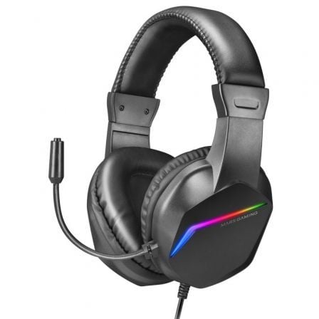 art_tac-aur20mh12220bk_1.jpg Auriculares Gaming con Micrófono Mars Gaming MH122/ Jack 3.5/ Negros - Imagen 1