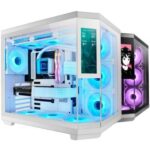 Caja Gaming Semitorre Mars Gaming MC-3TCORELCD/ Blanca