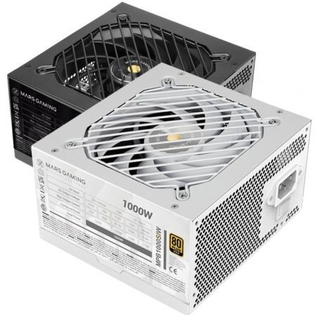 art_tac-fuente20mpb1000si20wh_1.jpg Fuente de Alimentación Mars Gaming MPB1000SI/ 1000W/ Ventilador 12cm/ 80 Plus Gold/ Blanca - Imagen 1