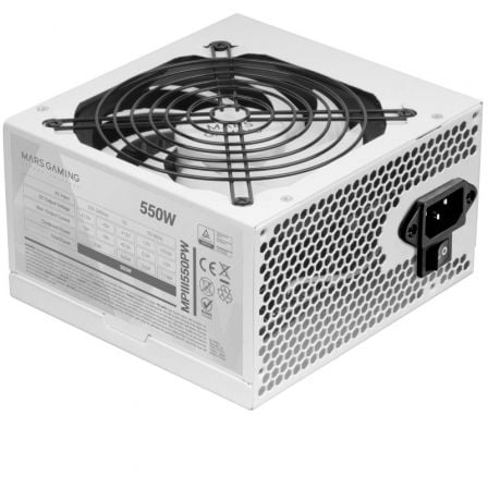 art_tac-fuente20mpiii550p20wh_1.jpg Fuente de Alimentación Mars Gaming MPIII550P/ 550W/ Ventilador 12cm/ Blanca - Imagen 1