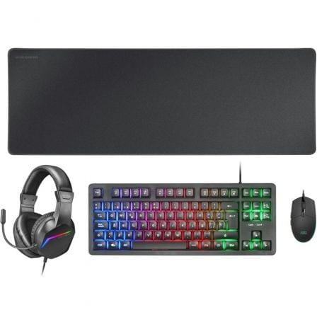 art_tac-pack20mcp-rgb320bk_1.jpg Pack Gaming Mars Gaming MCP-RGB3/ Teclado RGB + Ratón Óptico + Alfombrilla XXL + Auriculares - Imagen 1