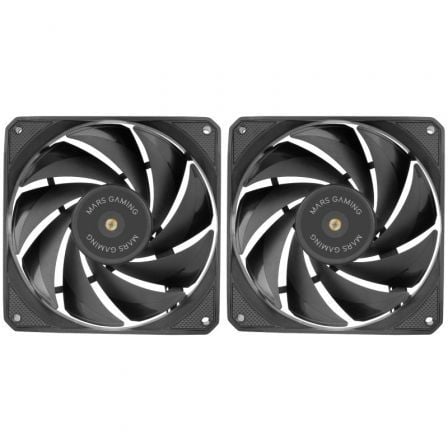 art_tac-ref20mf-nclx220bk_1.jpg Pack 2 Ventiladores Mars Gaming MF-NCLX2/ 12cm - Imagen 1