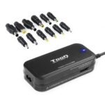 Cargador de Portátil TooQ TQLC-90BS02M/ 1xUSB/ 90W/ Manual/ 12 Conectores/ Voltaje 15-24V