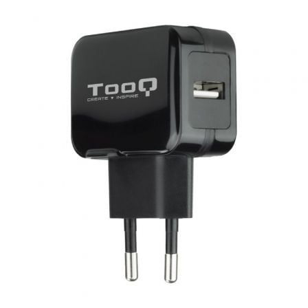 art_too-carga20tqwc-1s0120bk_1.jpg Cargador de Pared TooQ TQWC-1S01/ 1xUSB/ 12W/ Negro - Imagen 1