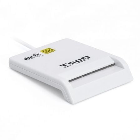 art_too-dni20tqr-210w_1.jpg Lector de DNI TooQ TQR-210W/ USB 2.0/ Blanco - Imagen 1