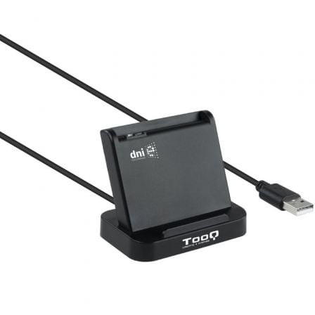 art_too-dni20tqr-220b_1.jpg Lector de DNI TooQ TQR-220B/ USB 2.0/ Negro - Imagen 1