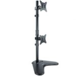 Soporte de Sobremesa para 2 Monitores TooQ DB1703TNV-B/ Giratorio/ Inclinable/ hasta 9kg