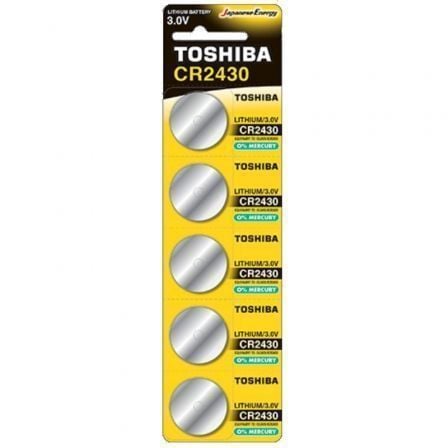 art_tos-pila20cr243020bl5_1.jpg Pack de 5 Pilas de Botón Toshiba CR2430/ 3V/ Alcalinas - Imagen 1