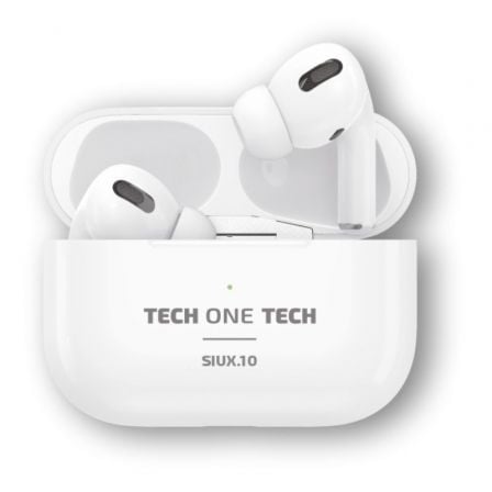 art_tot-aur20tec1410_1.jpg Auriculares Bluetooth Tech One Tech SIUX.10 TEC1410/ con estuche de carga/ Autonomía 5h/ Blancos - Imagen 1