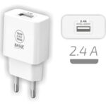 Cargador de Pared Tech One Tech TEC2904/ 1xUSB/ 2.4A/ Blanco