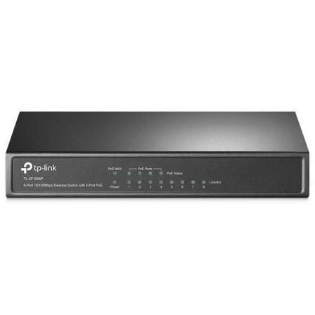 art_tpl-switch20tl-sf1008p_1.jpg Switch TP-Link SF1008P 8 Puertos/ RJ-45 10/100 PoE - Imagen 1