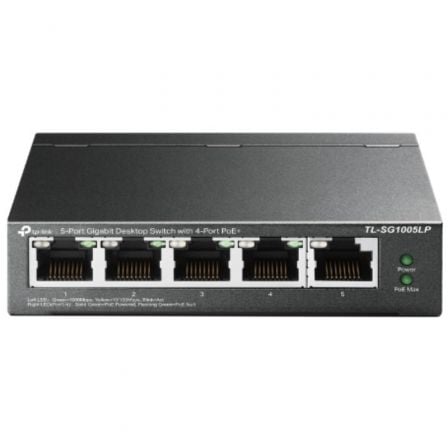 art_tpl-switch20tl-sg1005lp_1.jpg Switch TP-Link TL-SG1005LP 5 Puertos/ RJ-45 10/100/1000/ PoE - Imagen 1